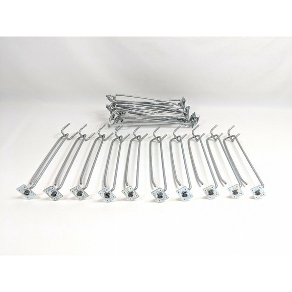 Peg Hook Display Pegs With Price Tag Holder 15 Pcs. 6" Commercial Peg Hook - Picture 6 of 6
